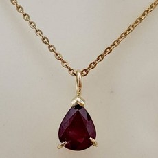 천연루비목걸이