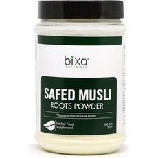 Safed Musli 파우더 200G 7 Oz Chlorphytum Borivillianum 체력 최고의 허브 머슬빌더, 200g (1팩), 1개