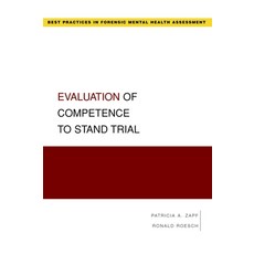 (영문도서) Evaluation of Competence to Stand Trial Paperback, Oxford University Press, USA, English, 9780195323054