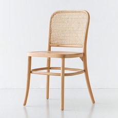 마켓비 CESBON 원목의자 라탄 C형, 내추럴, 1개