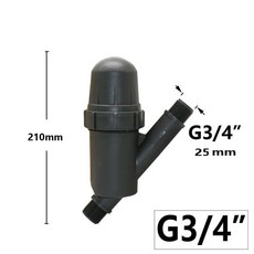 수나사 스크린 물 필터 120 메쉬 정원 관개 미스트 시스템 3/4 "1" 1.25 2", 05 A