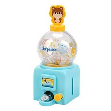 인형 뽑기 기계 미니 사탕 뽑기기계 가챠샵 자동 판매기 볼 디스펜서 클로 머신 Gumball 어린이용 생일 크리스마스 및 어린이 파티에 적합, Blue