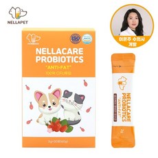 수의사 개발 넬라펫 넬라케어 강아지 고양이 항비만 유산균 영양제 30포, 없음
