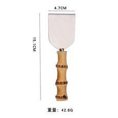 대나무 치즈 나이프 커틀러리 스테스 포크 삽 슈트 잼 주걱 버터, 3.Broad blade shovel, 1개