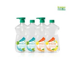 [은나노스텝] [알뜰리필세트] 시즌3 주방세제 1100ml 4개(사과향2 레몬향2)+펌프, 상세 설명 참조, 상세 설명 참조