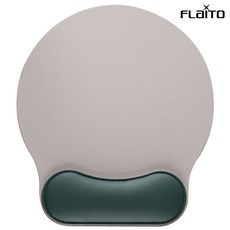 플라이토 마그넷 손목 보호 마우스패드 노트북 컴퓨터 손목받침 쿠션, 그레이+카키, 1개