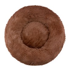 중형 개용 원형 애완 동물 침대 고양이 긴 봉제 개집 강아지집, F.S 50CM, 1개