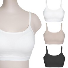 라이크라라 (2매) 노와이어 일체형패드 스포츠브라 면소재