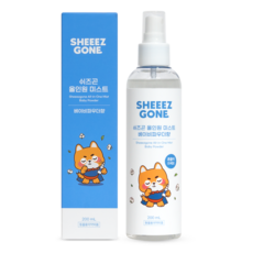 SHEEEZGONE 寵物多合一噴霧 寶寶爽身粉香, 1個, 200ml
