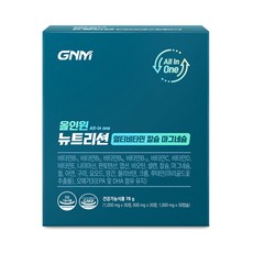 GNM 올인원 뉴트리션 멀티비타민 칼슘 마그네슘, 30정, 1개