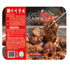 서서갈비 양념 돼지갈비 맛 왕구이 간장맛, 6개, 600g