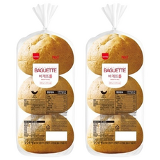 삼립 냉동 바게트롤 빠네빵 600g (200g x 3개입) X 2봉 은나노or친환경 아이스팩, 2개