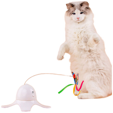 DING DONG PET 貓會動蝴蝶玩具, YT98196, 白色的