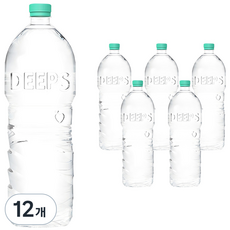 Deeps 에코그린 무라벨 먹는해양심층수, 2L, 12개