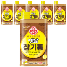 OTTOGI 不倒翁 芝麻油, 500ml, 6瓶