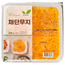 채 단무지 채썬것 업소용 대용량, 2.6kg, 4개