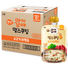 Namyang 南陽乳業 9個月以上孩童輔食, 牛肉海帶湯口味, 100g, 10包