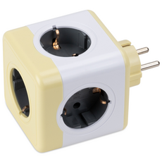 Power Cube V2 Multi-Tap 5 爪原裝, 77mm, 黃色, 1個