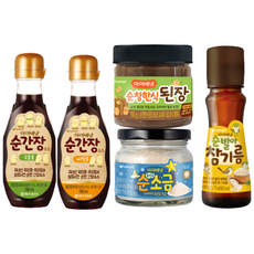[아이배냇] 베베 이유식 순간장 국물1+비빔1+소금1+된장1+참기름1 행사, 1세트