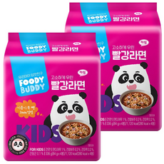 foodybuddy 紅色泡麵, 84g, 8包, 牛肉口味