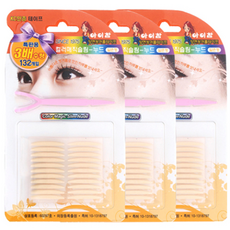 EyeCharm Color Magic Slim-Nude 132色雙面雙眼皮貼, 咖啡色, 3個