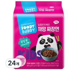 푸디버디 까망 짜장면, 91g, 24개