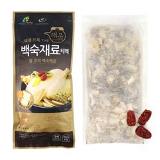 자연닮음 국산 삼계탕재료 백숙재료 한방티백 100g 내몸가득 한약재, 6개