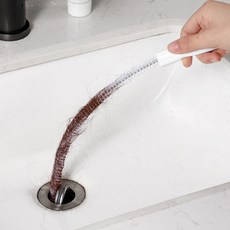 댓츠댓 배수구 배관 청소 솔 브러쉬, 화이트, 3개
