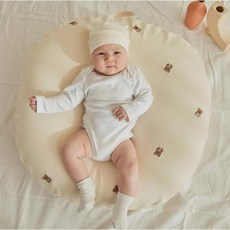 ROTOTO bebe 防溢奶墊套 網狀透氣型, 絲帶泰迪絎縫