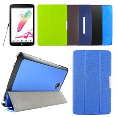 더조은셀러 LG 지패드2 8.0 전용 슬립 스마트 태블릿 케이스 V498, 블루