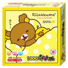 칼라팬시 리락쿠마 1000양면 색종이, 1box