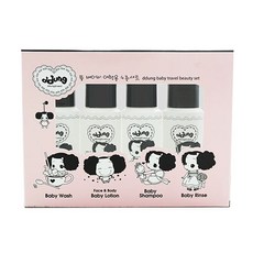 뚱이 베이비 여행용4종 세트 바디클렌저, 60g, 1개, 60ml