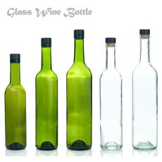 티엔에스티 코르크 와인병, 와인보틀- 코르크와인병(투명)750ml, 1개