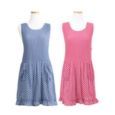 한스빌 도트 쉬폰 앞치마