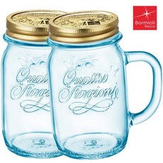 보르미올리 1+1 드링크자 머그세트 450ml, 02. 블루 1+1, 1개
