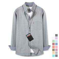 블랙수트 남성용 옥스퍼드 긴팔 셔츠 DLS-01