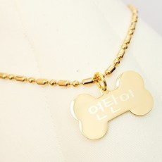 온다펫 벼다귀골드 체인 인식표, 벼다귀골드체인-m사이즈, 1