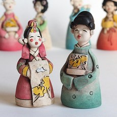 이천도자기 토비 전통혼례신랑신부 인형세...