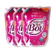 유한양행 드럼용 아름다운세제 BOL 리필, 2L, 3개