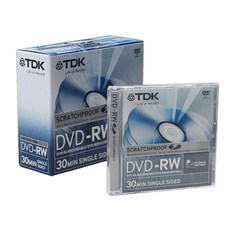 TDK 핸디캠용 미니디스크(5장), TDK 핸디캠용 DVD, TDK DVD-RW 30분(5장)