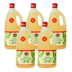 백설 콩기름, 1.8L, 5개