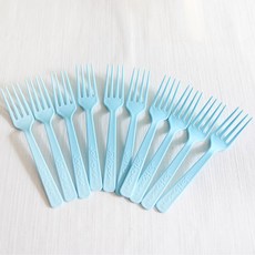 e베이비랜드 포크 10개 1set, 베이비하늘, 1개