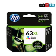 휴렉팻커드 HP No.63XL 잉크 대용량 F6U63AA, 컬러, 1개