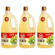 해표식용유콩기름 1.8L 3개