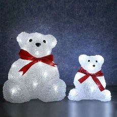 마리꼬 LED 크리스마스 곰인형 장식, LED 사슴인형, 1개