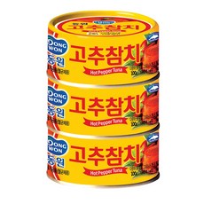 동원 고추 참치, 100g, 3개