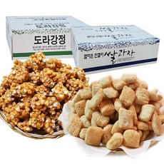 정다운식품 고급전병 전통과자, 1, 인절미 쌀과자 300g + 도라강정 600g