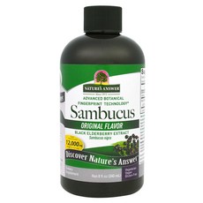 네이쳐스앤서 삼부커스 블랙 엘더베리 추출물 12000mg 리퀴드 오리지널, 240ml, 1개