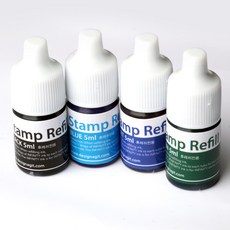 디자인아지트 기성 리필잉크 5ml 유성 스탬프잉크/패드, 초록, 1개