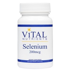 바이탈뉴트리언츠 셀레늄 200mcg 글루텐 프리 무설탕 베지테리안 캡슐, 1개, 90정
